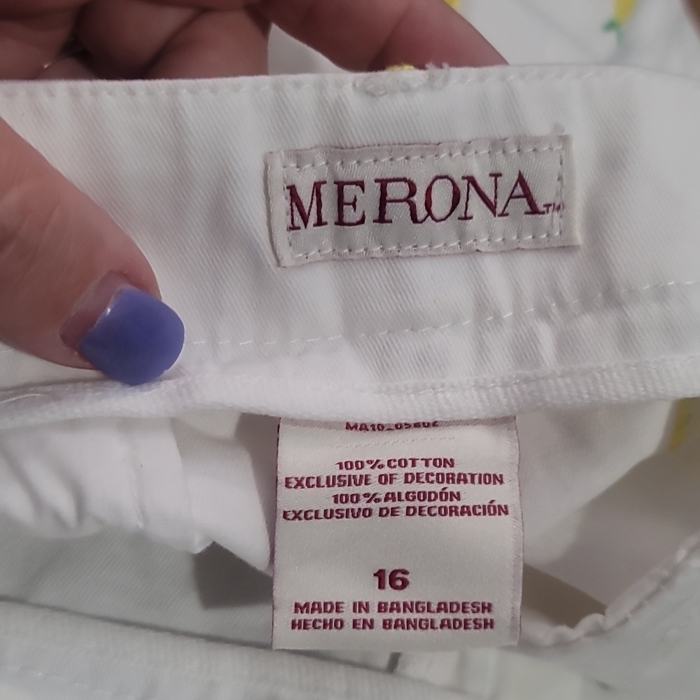 target merona plus size cotton shorts white yellow lemon green 16 - Picture 5 of 8